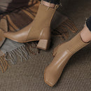 Bota Feminina Confort Premium – Cano Curto, Salto Bloco Seguro, Forro Aconchegante e Estilo para Todos os Momentos