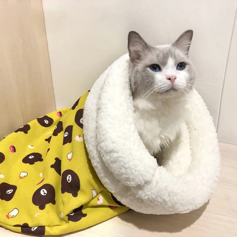 Cama Saco de Dormir para Gatos CatNest – Quente, Aconchegante, Autocalentável