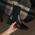 Bota Feminina Confort Premium – Cano Curto, Salto Bloco Seguro, Forro Aconchegante e Estilo para Todos os Momentos