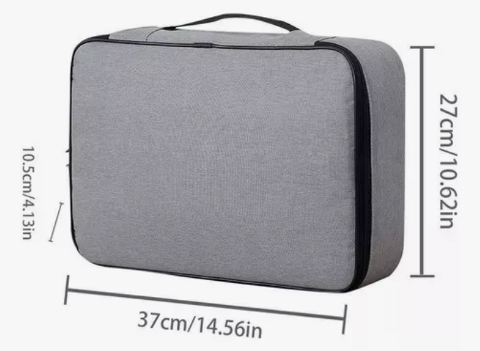 Bolsa Organizadora de Documentos DocuSafe Pro-Proteção máxima contra perdas e danos.
