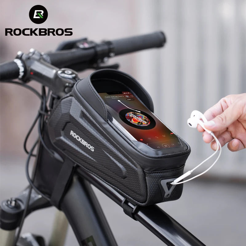 Bolsa Ciclismo Porta Celular Suporte  RockBros - Impermeável, Resistente e Confortável