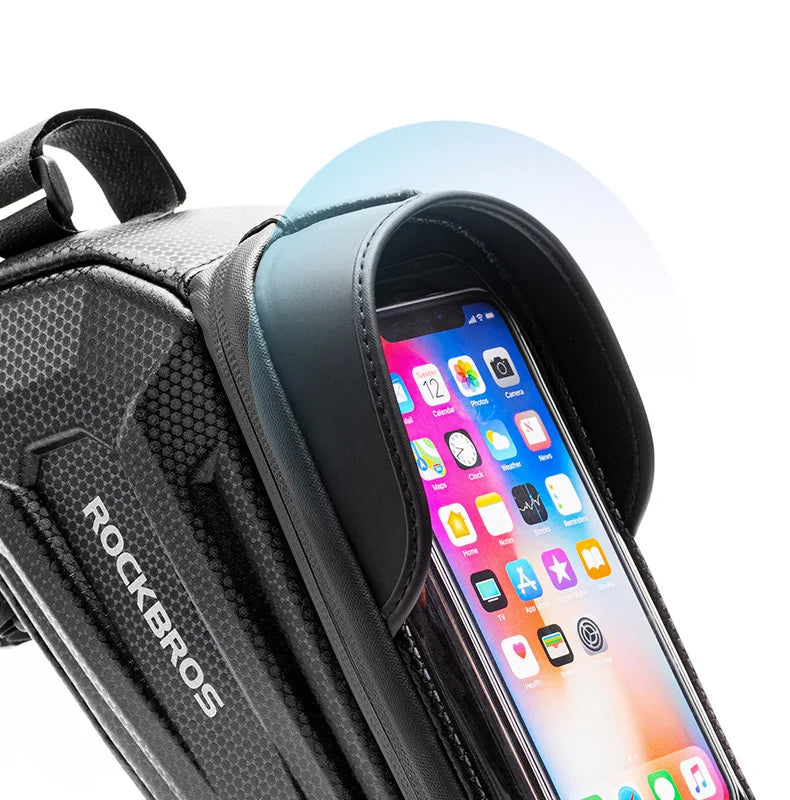 Bolsa Ciclismo Porta Celular Suporte  RockBros - Impermeável, Resistente e Confortável