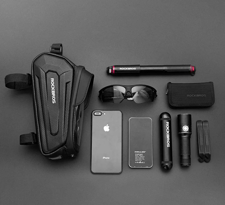 Bolsa Ciclismo Porta Celular Suporte  RockBros - Impermeável, Resistente e Confortável