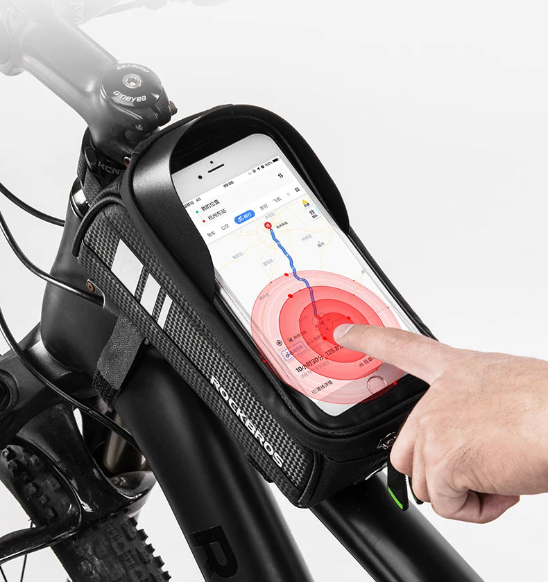Bolsa Ciclismo Porta Celular Suporte  RockBros - Impermeável, Resistente e Confortável