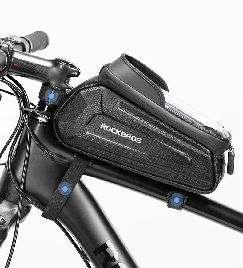 Bolsa Ciclismo Porta Celular Suporte  RockBros - Impermeável, Resistente e Confortável