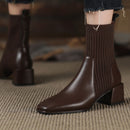 Bota Feminina Confort Premium – Cano Curto, Salto Bloco Seguro, Forro Aconchegante e Estilo para Todos os Momentos