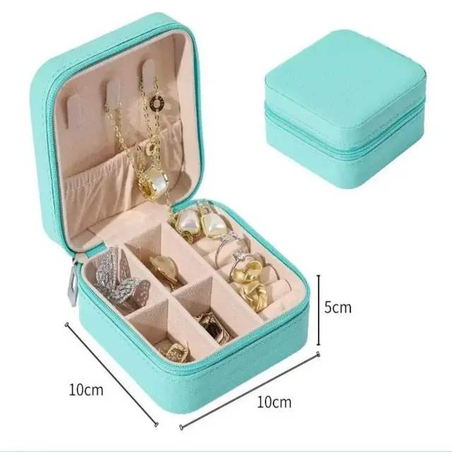 Porta Joias Delicata – Organização e Elegância para Suas Joias em Qualquer Lugar, Cabe Até na Bolsa de Viagem!