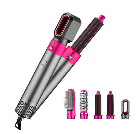 Escova Modeladora HairPro 5 em 1 – Seca, Alisa, Modela, Hidrata e Alinha com Tecnologia de Íons Negativos
