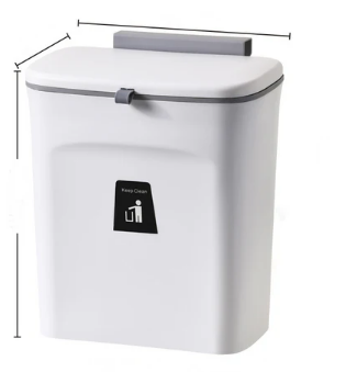 Lixeira Suspensa MultiUso 9L – Descarte Prático e Sem Cheiro na Sua Cozinha
